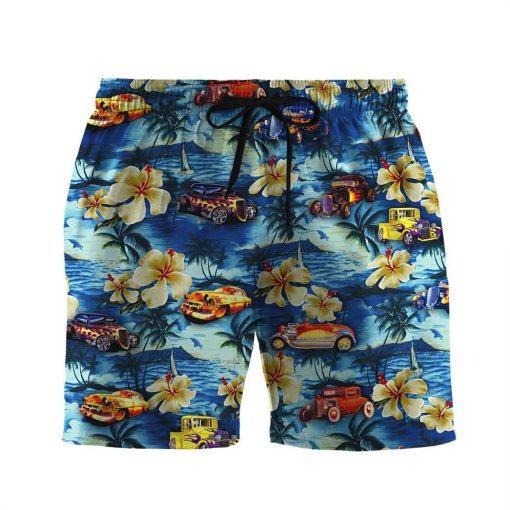 Gearhumans 3D Hot Rod Hawaii Shirt ZG-HW03082005 Hawai Shirt Men Shorts S