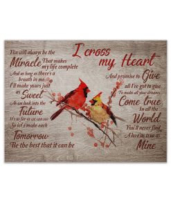 Gearhumans 3D I Cross My Heart Georgee Straitt Custom Canvas GO03062115 Canvas 1 Piece Non Frame M