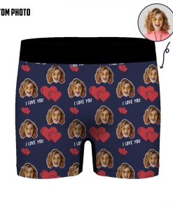 Gearhumans 3D I Love You Couple Underwears Custom Photo Mens Underwears GS07072121 Men Underwears Custom Photo/Men Underwears S 