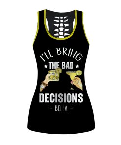 Gearhumans 3D I Will Bring The Bad Decisions Custom Name Hollow Tank Top GS1904214 Hollow Tank Top Hollow Tank Top S 