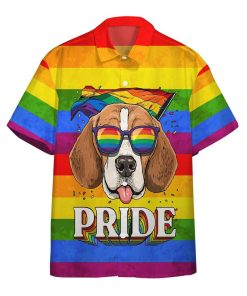 Gearhumans 3D Im Proud And So Is My Beagle Custom Short Sleeve Shirts GS01062122 Hawai Shirt Short Sleeve Shirt S 