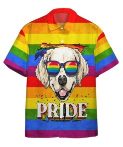 Gearhumans 3D Im Proud And So Is My Golden Retriever Custom Short Sleeve Shirts GS0106213 Hawai Shirt Short Sleeve Shirt S 