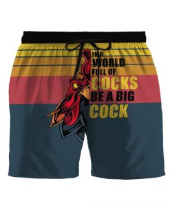 Gearhumans 3D In A World Full Of Cocks Be A Big Cock Custom Beach Shorts Swim Trunks GS1805217 Men Shorts Men Shorts S 