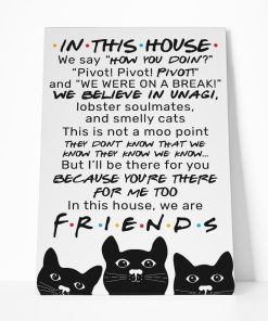 Gearhumans 3D In This House We Are Friends Custom Canvas GO24052115 Canvas 1 Piece Non Frame M