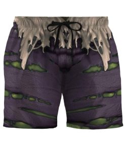 Gearhumans 3D Incredible Hulk Custom Beach Shorts GS03063 Men Shorts Men Shorts S 