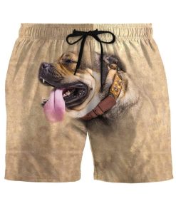 Gearhumans 3D It Is Not My Tongue Bulldog Custom Summer Beach Shorts Swim Trunks GV160613 Men Shorts Men Shorts S 