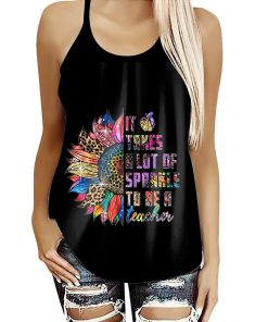 Gearhumans 3D It Takes A Lot Of Sparkle To Be A Teacher Custom Cross Tank Top GS22062113 Cross Tank Top Cross Tank Top S 