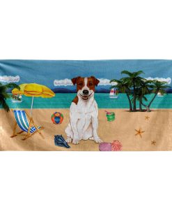 Gearhumans 3D Jack Russell Terrier Dog Custom Beach Towel GW12052110 Towel Towel 60''x30'' 
