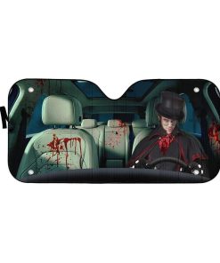 gearhumans 3D Jack the Ripper Custom Car Auto Sunshade GL070811 Auto Sunshade 57''x27.5'' 