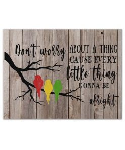 Gearhumans 3D Jamaica Three Little Birds Custom Canvas GW20052116 Canvas 1 Piece Non Frame M