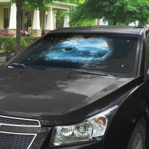 Gearhumans 3D Jaws Custom Car Auto Sunshade GO28042114 Auto Sunshade