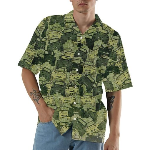Gearhumans 3D Jeep Hawaii Shirt ZZ08047 Hawai Shirt