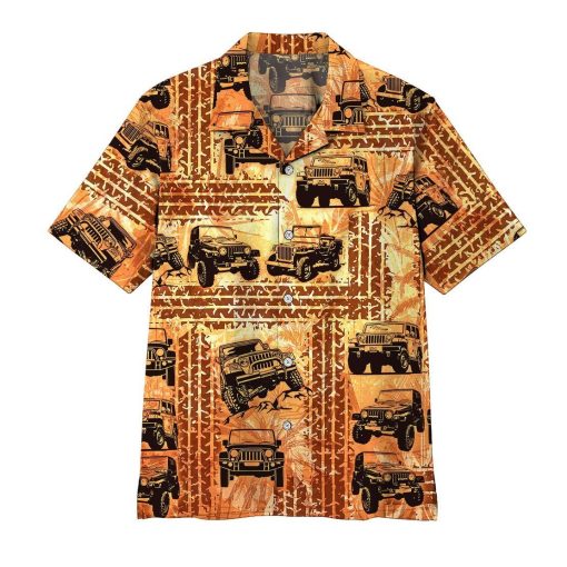 Gearhumans 3D Jeep Hawaii Shirt ZZ12044 Hawai Shirt Short Sleeve Shirt S