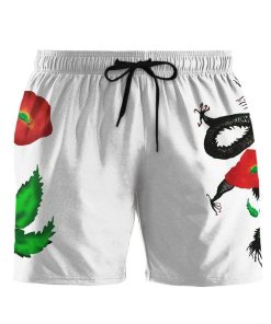 Gearhumans 3D Jimmy Page Dragon Costume Beach Shorts Swim Trunks GN100816 Men Shorts Men Shorts S