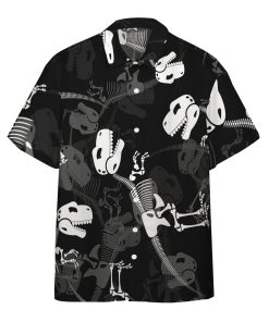 Gearhumans 3D Jurassic Dinosaur Bones Custom Hawaii Shirt GO17052119 Hawai Shirt Short Sleeve Shirt S 