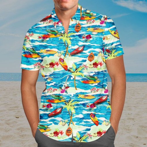 Gearhumans 3D Kayak Hawaii Shirt hawaii Short Sleeve Shirt