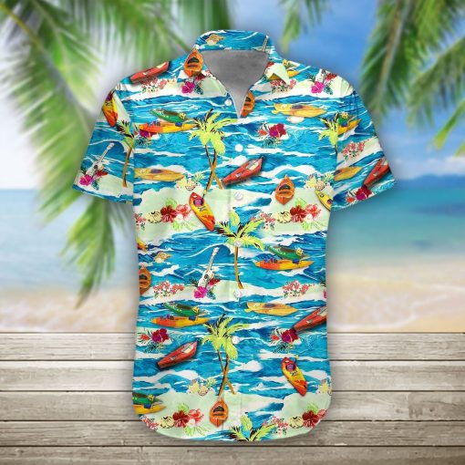 Gearhumans 3D Kayak Hawaii Shirt hawaii Short Sleeve Shirt