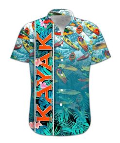 Gearhumans 3D Kayak Hawaii Shirt hawaii Short Sleeve Shirt S
