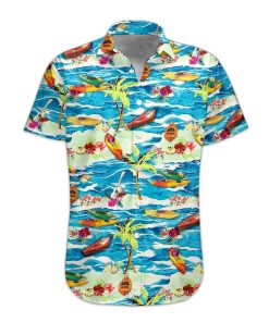 Gearhumans 3D Kayak Hawaii Shirt hawaii Short Sleeve Shirt S