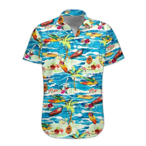 Gearhumans 3D Kayak Hawaii Shirt hawaii Short Sleeve Shirt S