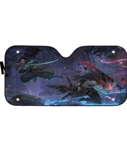 gearhumans 3D Kin of Stained Blade Custom Auto Car Sunshade GN31078 Auto Sunshade 57''x27.5'' 