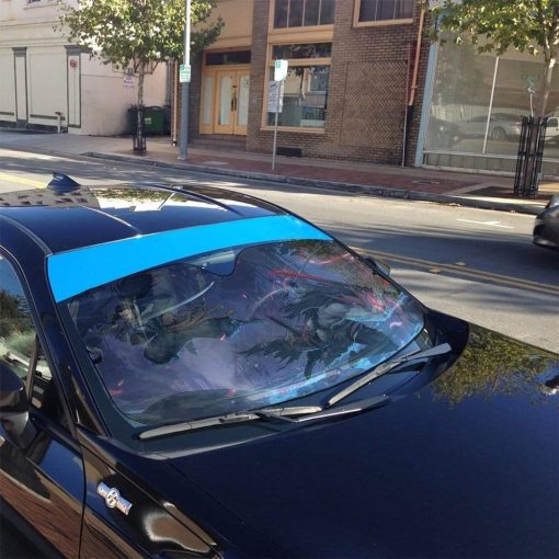 gearhumans 3D Kin of Stained Blade Custom Auto Car Sunshade GN31078 Auto Sunshade