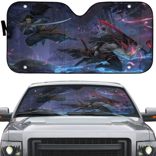 gearhumans 3D Kin of Stained Blade Custom Auto Car Sunshade GN31078 Auto Sunshade