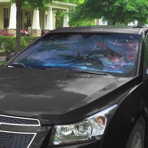 gearhumans 3D Kin of Stained Blade Custom Auto Car Sunshade GN31078 Auto Sunshade