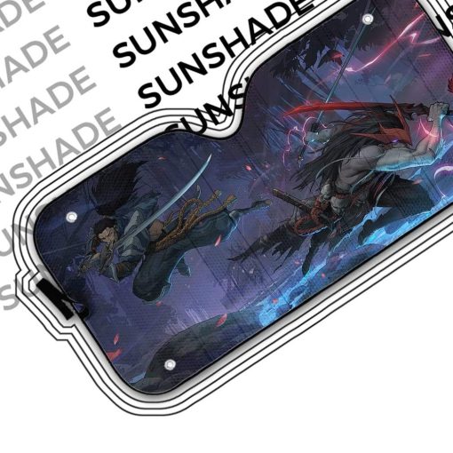 gearhumans 3D Kin of Stained Blade Custom Auto Car Sunshade GN31078 Auto Sunshade