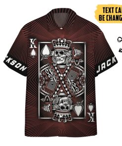 Gearhumans 3D King Skull Heart Couple Custom nAME Short Sleeve Shirt GS0507213 Hawai Shirt Hawai Shirt S 