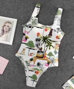 Gearhumans 3D Labrador Retriever Dog Custom One Piece Swimsuit GW12052139 One-piece Swimsuit One-piece Swimsuit S 