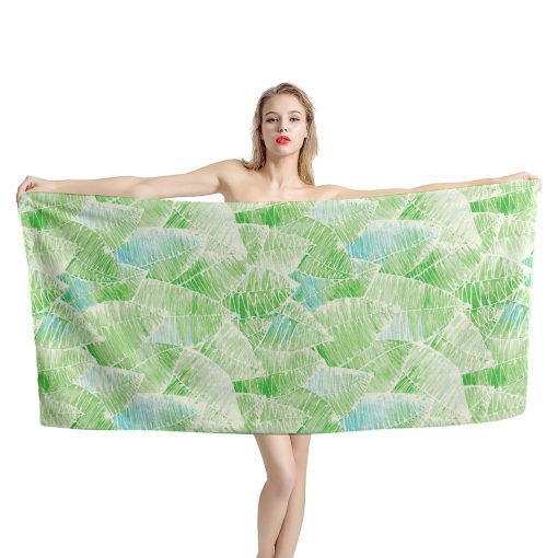 Gearhumans 3D Leaf Beach Towel GJ14052135 Towel