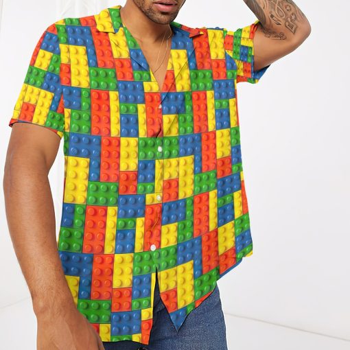 Gearhumans 3D Lego Fabric Custom Hawaii Shirt GO10052120 Hawai Shirt
