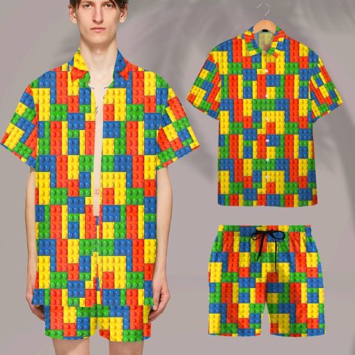 Gearhumans 3D Lego Fabric Custom Hawaii Shirt GO10052120 Hawai Shirt