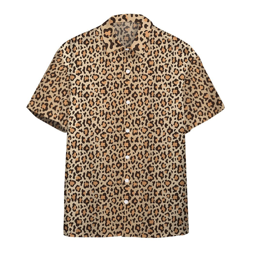 Gearhumans 3D Leopard Skin Hawaii Shirt 1 Gearhumans 3D Leopard Skin Hawaii Shirt ZC13049 Hawai Shirt Short Sleeve Shirt S