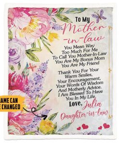Gearhumans 3D Letter To Mother In Law Happy Mothers Day Blanket GS120429 Blanket Blanket M(51''x59'') 