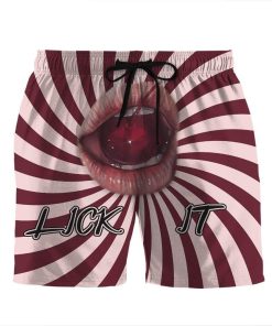 Gearhumans 3D Lick It My Love Custom Beach Shorts Swim Trunks GL04076 Men Shorts Men Shorts S