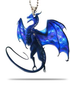 Gearhumans 3D Lighting Blue Dragon Car Hanging GJ27052104 Car Hanging Car Hanging/1 Pack 
