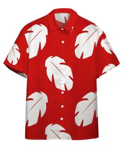 Gearhumans 3D Lilo Hawaiian Floral Leaves Custom Hwaii Shirt GO21052117 Hawai Shirt Short Sleeve Shirt S 