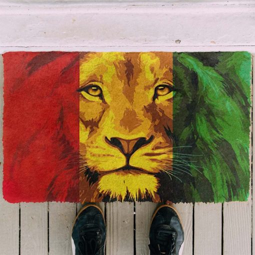 Gearhumans 3D Lion Reggae Custom Doormat 5 Gearhumans 3D Lion Reggae Custom Doormat GW1506216 Doormat