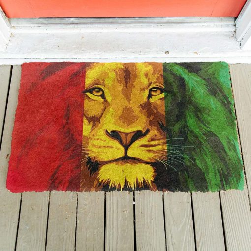 Gearhumans 3D Lion Reggae Custom Doormat 4 Gearhumans 3D Lion Reggae Custom Doormat GW1506216 Doormat