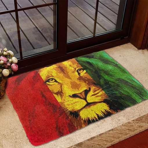 Gearhumans 3D Lion Reggae Custom Doormat 3 Gearhumans 3D Lion Reggae Custom Doormat GW1506216 Doormat