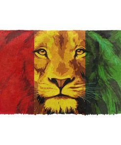 Gearhumans 3D Lion Reggae Custom Doormat GW1506216 Doormat Doormat S(15,8inchx23,6inch)