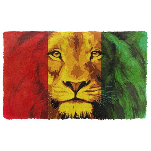 Gearhumans 3D Lion Reggae Custom Doormat 2 Gearhumans 3D Lion Reggae Custom Doormat GW1506216 Doormat Doormat S(15,8inchx23,6inch)