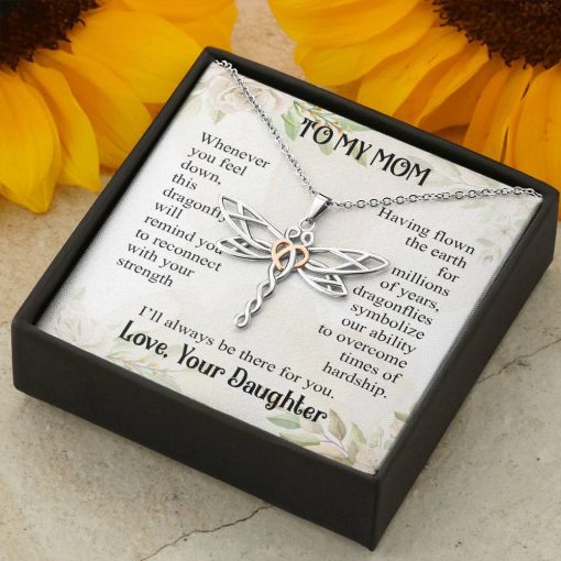 Gearhumans 3D Love Mom Happy Mothers Day Dragonfly Dream Necklace 9 Gearhumans 3D Love Mom Happy Mothers Day Dragonfly Dream Necklace GS2204213 ShineOn Fulfillment