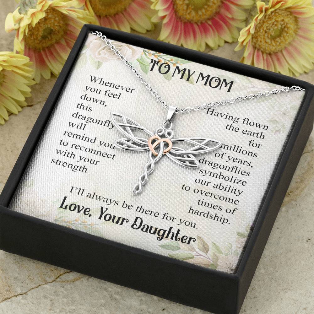 Gearhumans 3D Love Mom Happy Mothers Day Dragonfly Dream Necklace 2 Gearhumans 3D Love Mom Happy Mothers Day Dragonfly Dream Necklace GS2204213 ShineOn Fulfillment
