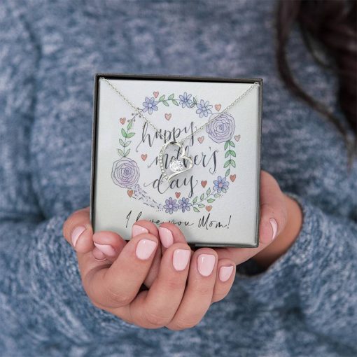 Gearhumans 3D Love My Mom Happy Mothers Day Forever Love Necklace GS20042110 ShineOn Fulfillment