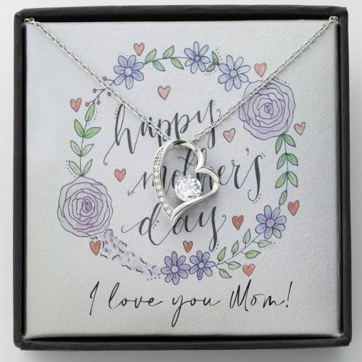 Gearhumans 3D Love My Mom Happy Mothers Day Forever Love Necklace GS20042110 ShineOn Fulfillment Standard Box