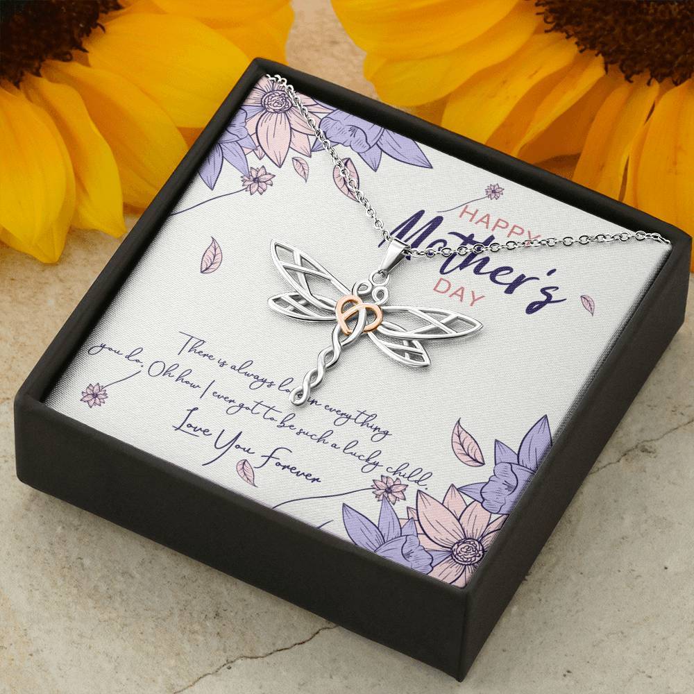 Gearhumans 3D Love You Mom Happy Mothers Day Dragonfly Dream Necklace 3 Gearhumans 3D Love You Mom Happy Mothers Day Dragonfly Dream Necklace GS2204217 ShineOn Fulfillment