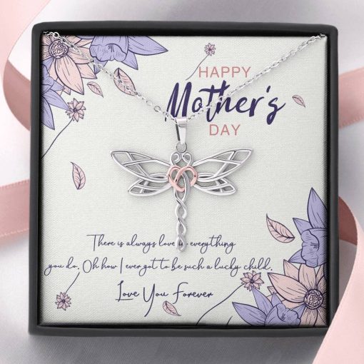 Gearhumans 3D Love You Mom Happy Mothers Day Dragonfly Dream Necklace 7 Gearhumans 3D Love You Mom Happy Mothers Day Dragonfly Dream Necklace GS2204217 ShineOn Fulfillment Standard Box
